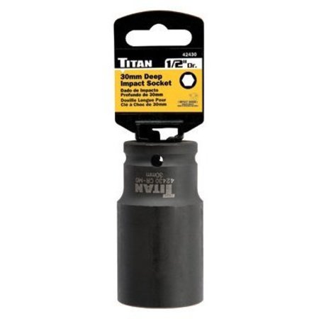 TITAN Socket Imp Met 30mm 1/2" Dr. 6 pt. TL42430